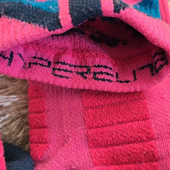 Nike Socks dri-fit high size medium unisex neon Pink grey Blue hyperelite Rare - Picture 7 of 15